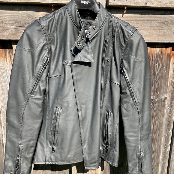 Leather motorcycle jacket - Picture 1 of 4